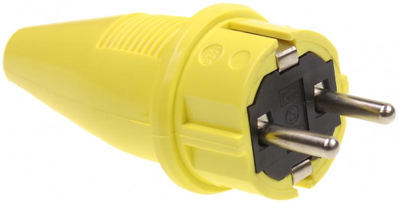 ABL Contactstop PVC 10/16A - RA - IP44 - geel